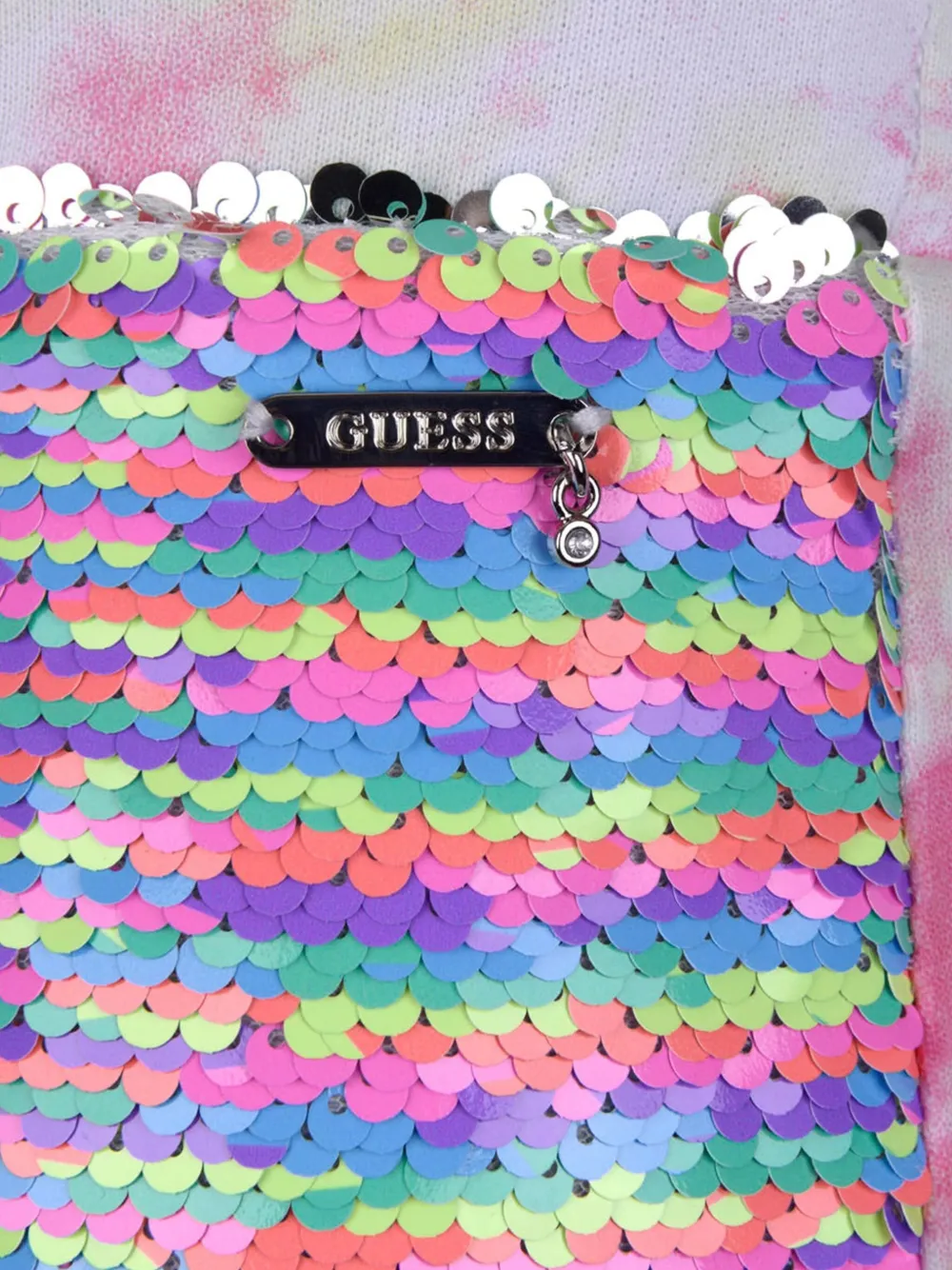 Guess Girls Short - Cotton Tie Dye Sequin Shorts 16 Yrs Multicoloured In Multi