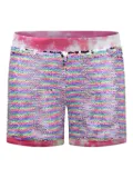 guess kids sequined tie-dye casual shorts - Pink