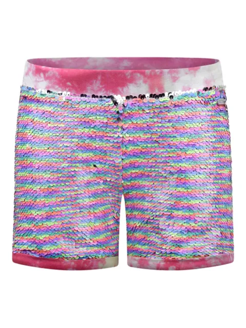 guess kids sequined tie-dye casual shorts