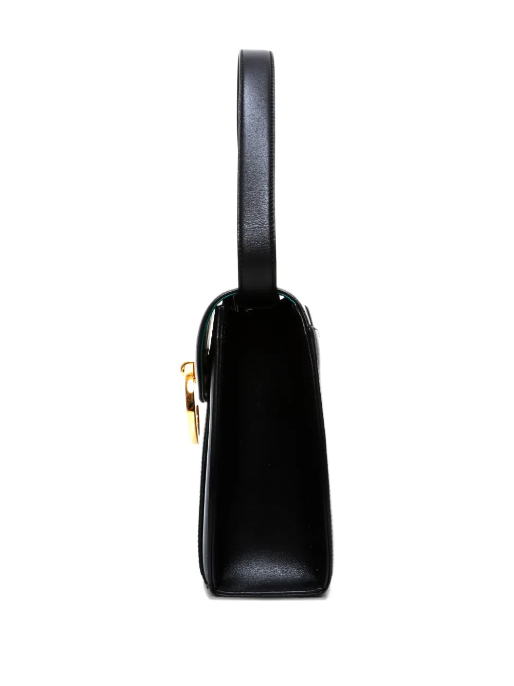Pre-owned Cartier 2000-2020s Panther Clasp Shoulder Bag In Black