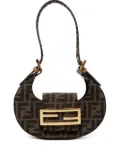 Fendi Pre-Owned 2015-2024s Zucca Mini Cookie crescent mini bag - Brown