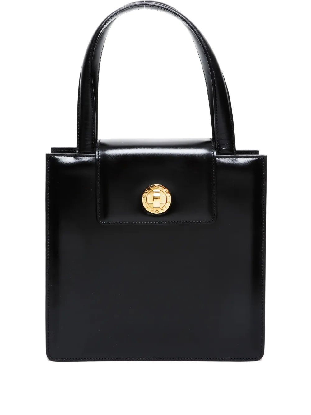 Bvlgari Pre-Owned 1990-2010s leather top-handle handbag | Black | Image 1