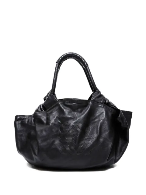 Loewe Pre-Owned 1990-2000s Aire nappa-leather debossed-logo handbag