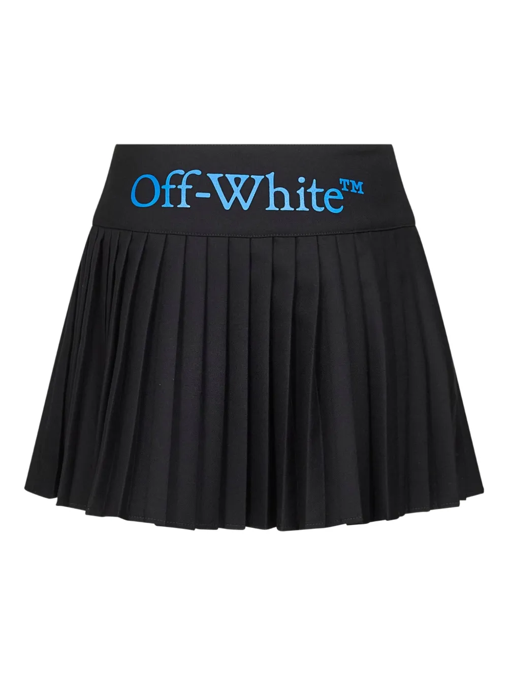 Off-White pleated logo-print mini skirt | Pleated Skirts | Image 2