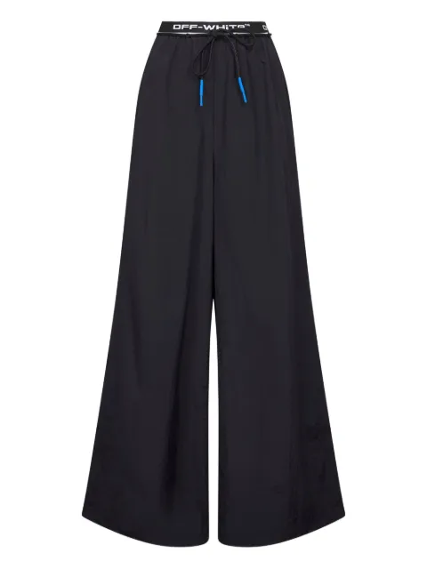 Off-White logo-band trousers