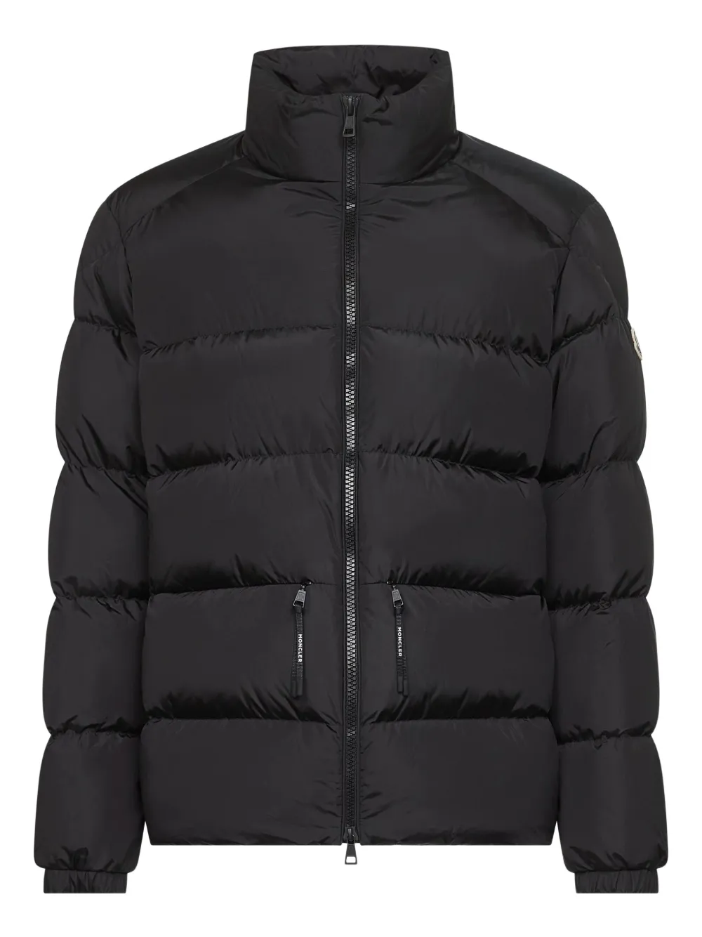 Moncler ハイネック キルティングジャケット - ブラック Moncler ハイネック キルティングジャケット - ブラック