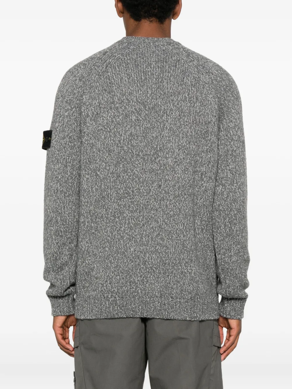 Stone Island Trui met ronde hals en logodetail Grijs