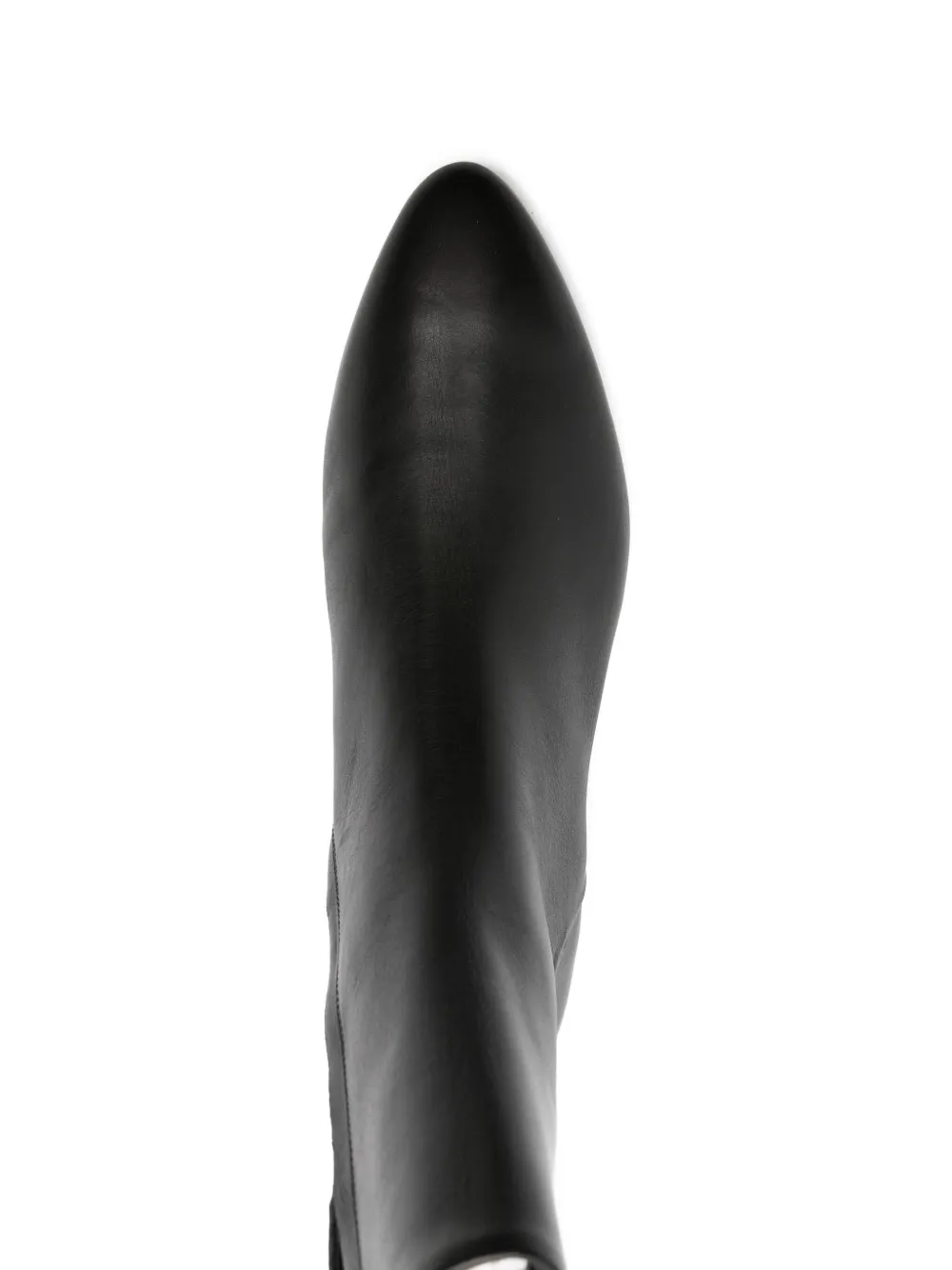 Aeyde Leather Pointed-toe Ankle Boots In Black