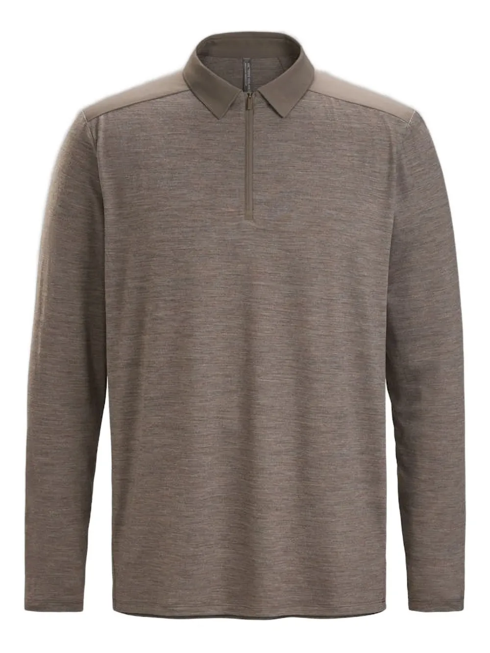 Arc'teryx long-sleeved half-zip polo shirt | Brown | Image 1