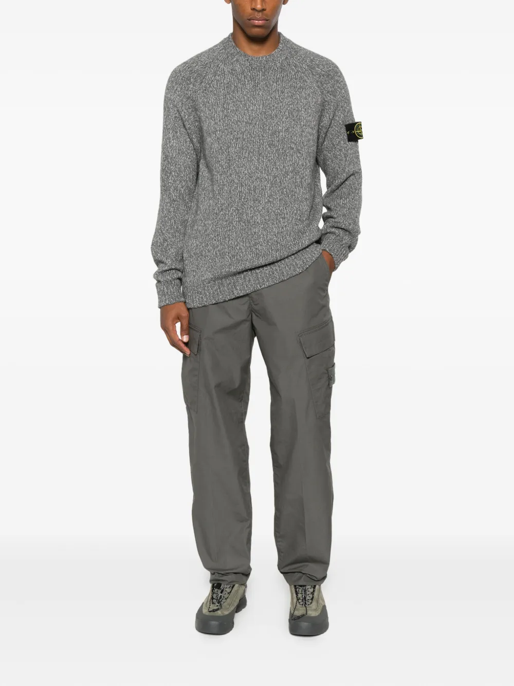 Stone Island Broek met cargo zak - Grijs