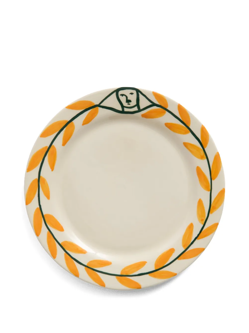 HAY La Pittura leaf-pattern plate - Toni neutri