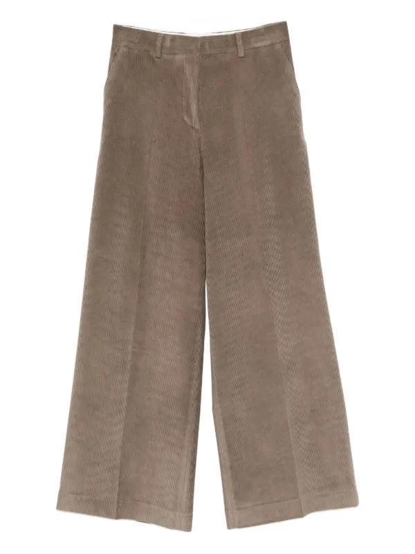 Officine Generale Corduroy wide-leg Trousers Brown FARFETCH
