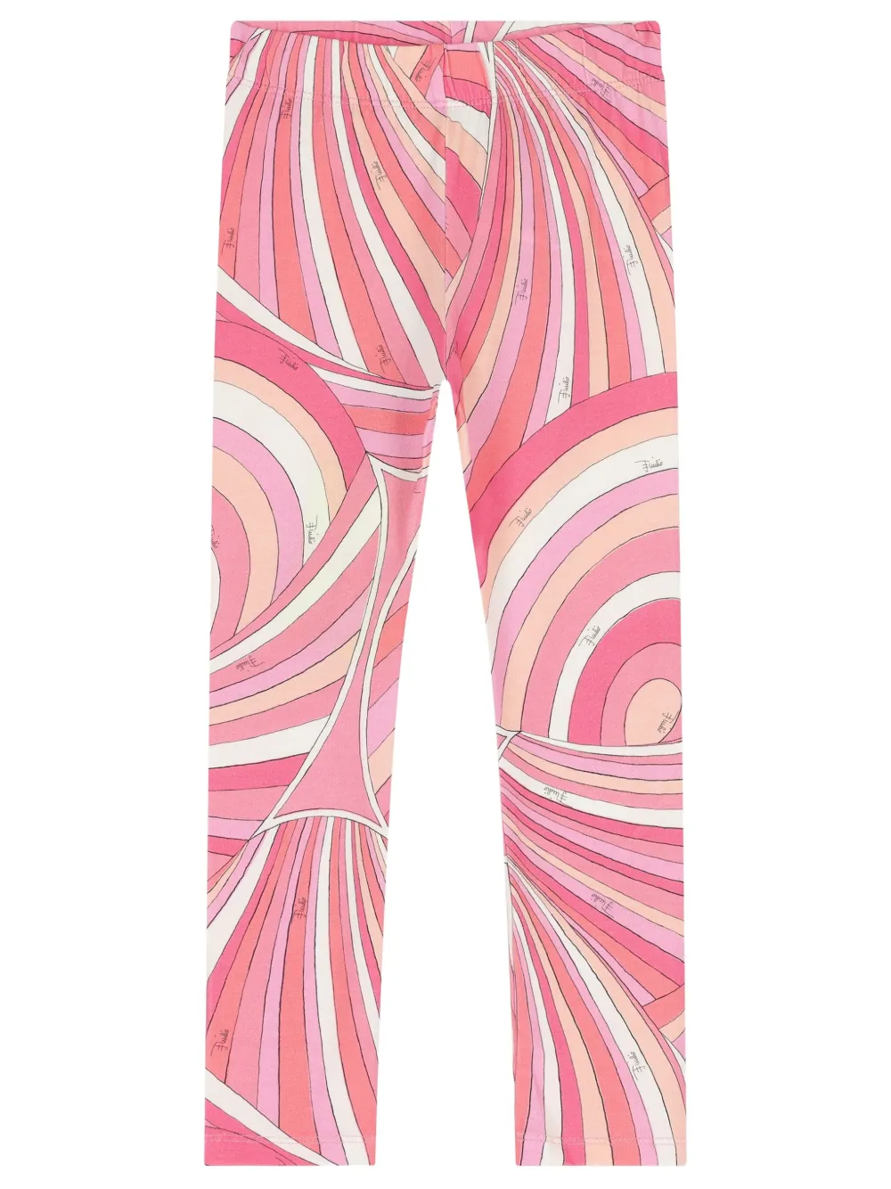 Pucci Junior Iride-print Leggings In Pink