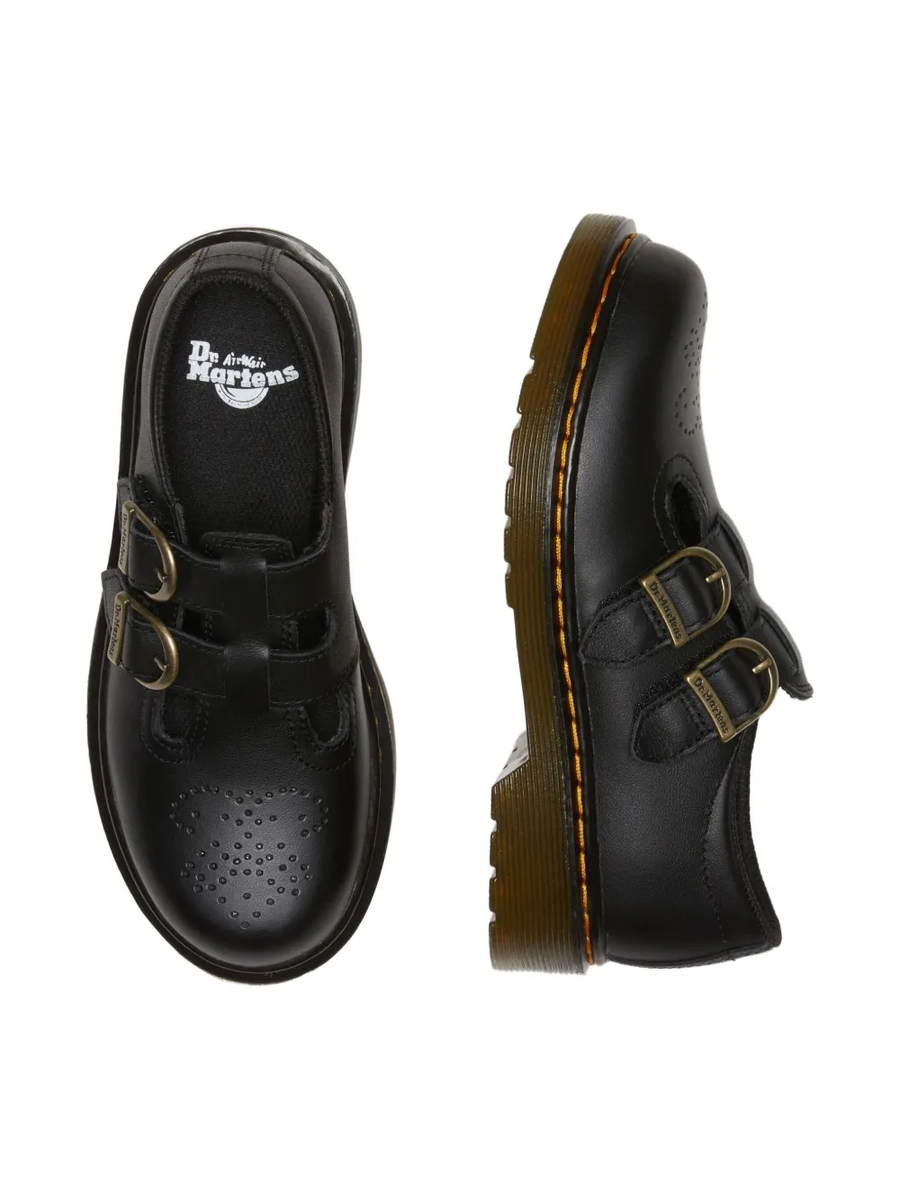 Dr. Martens Kids Laarzen met gespdetail Zwart