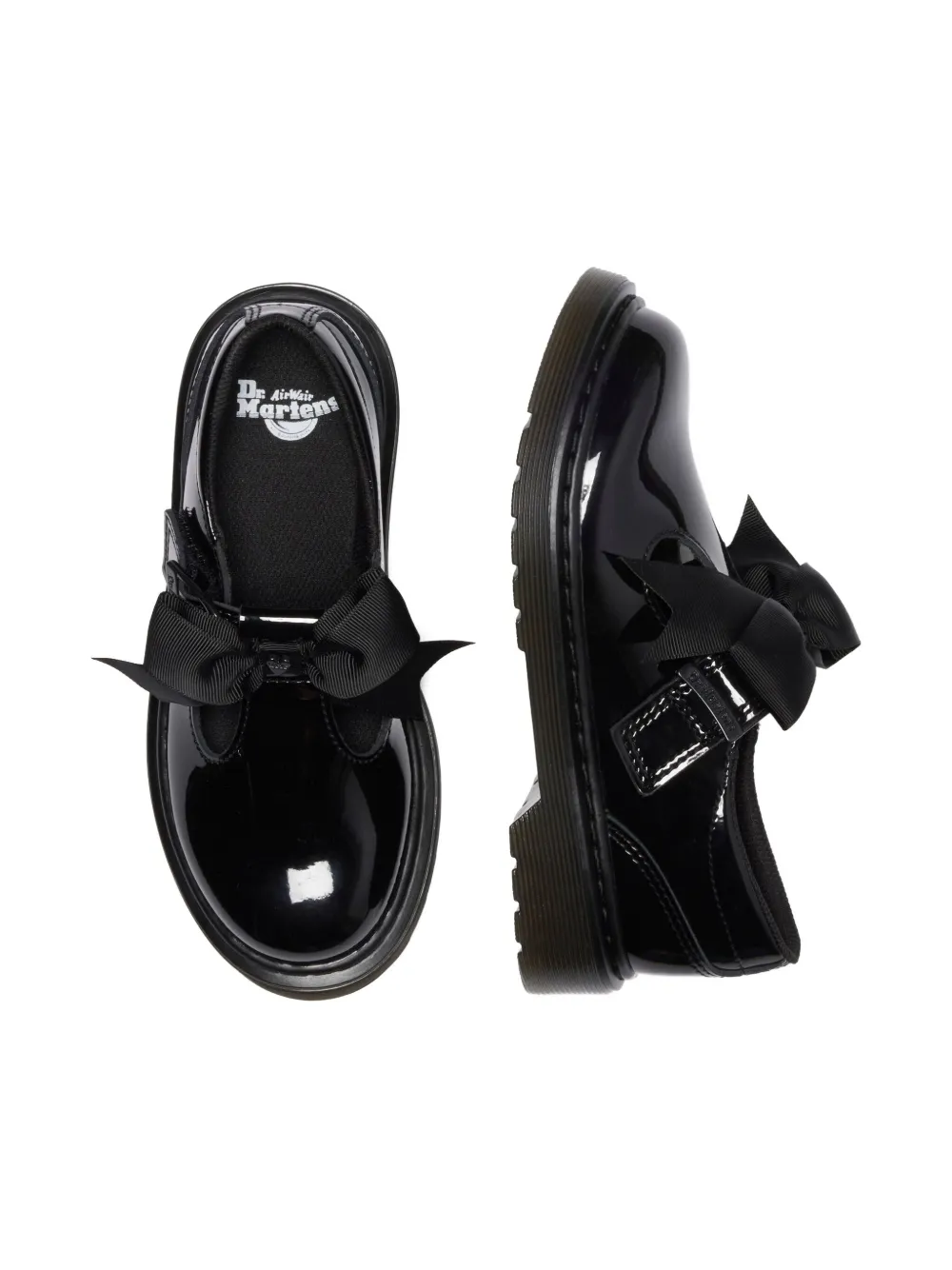 Dr. Martens Kids Leren loafers Zwart