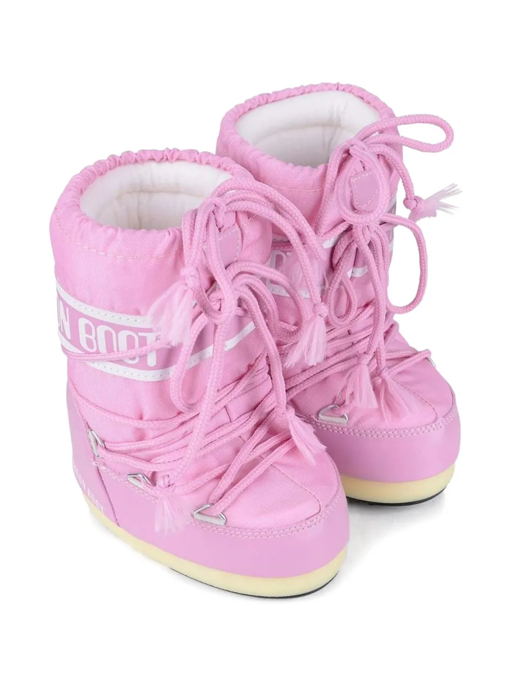 Moon Boot Kids Icon logo-detail boots Roze