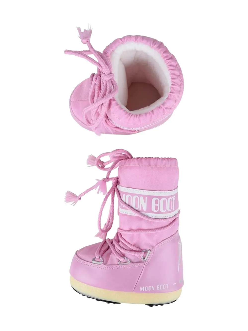 Moon Boot Kids Icon logo-detail boots Roze