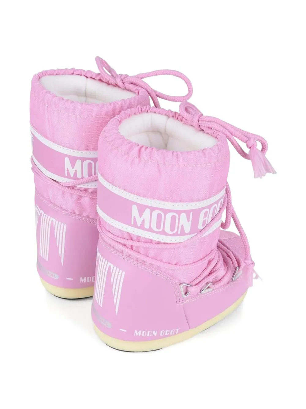 Moon Boot Kids Icon logo-detail boots Roze