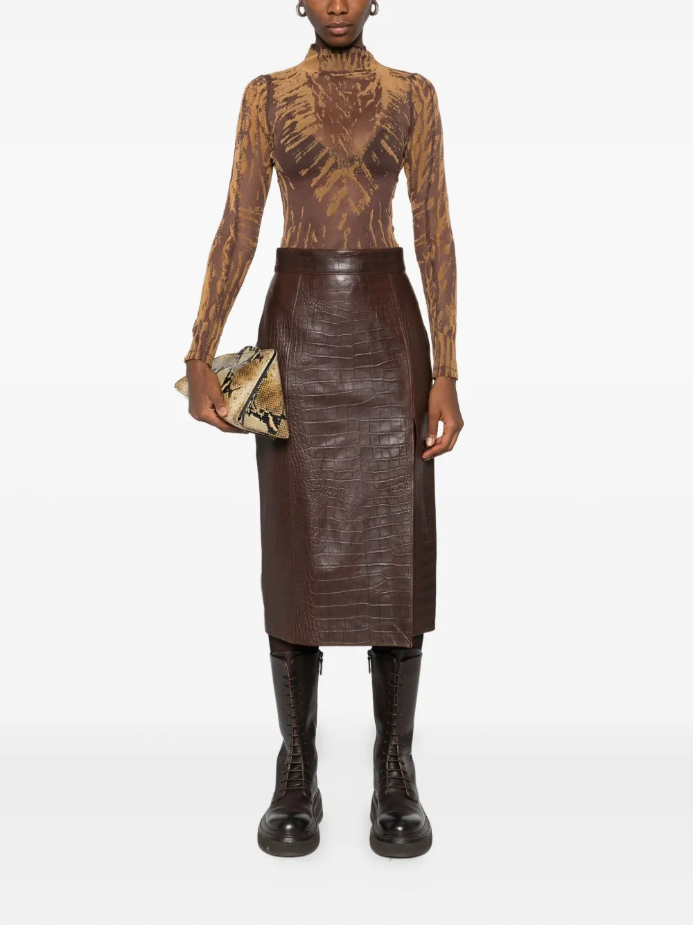 Diesel abstract-print high-neck bodysuit | T-Shirts & Jersey Shirts | Image 2