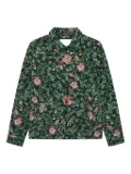 Les Deux Jaiden floral-jacquard shirt jacket - Black