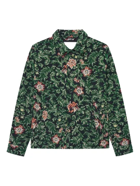 Les Deux Jaiden floral-jacquard shirt jacket