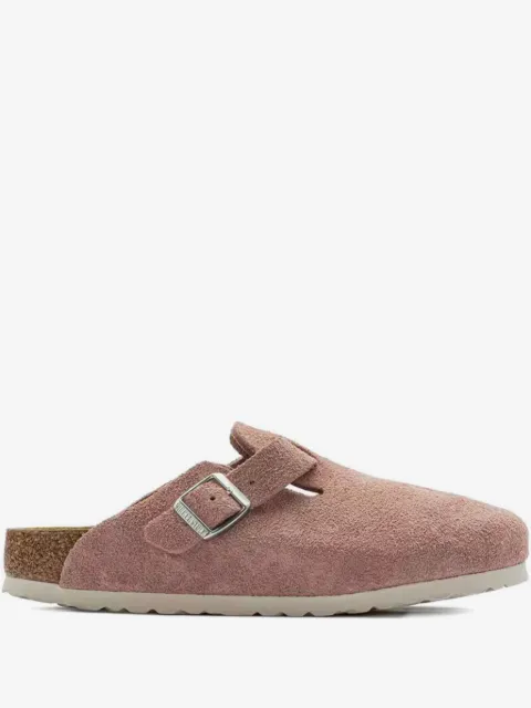 Birkenstock Boston buckle-detail suede mules