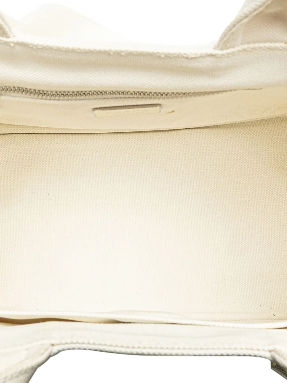 Pre-owned Prada 2013-2025 Small Canvas Canapa Floral And Symbols Satchel In White
