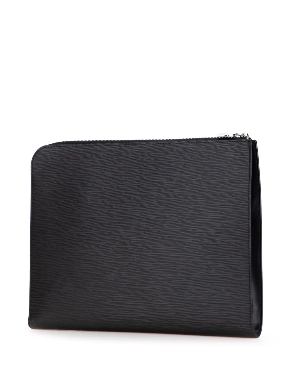 Pre-owned Louis Vuitton 2021-2025 Epi Pochette Jour Gm Clutch Bag In Black