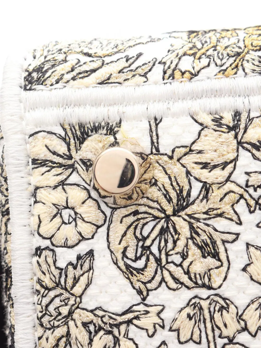 Christian Dior Pre-Owned 2000-2025 Medium Embroidered Canvas Around The World Stella Lady D-Lite satchel | Pre-Owned | Image 2