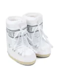 Moon Boot Kids Icon logo-band lace-up boots - White