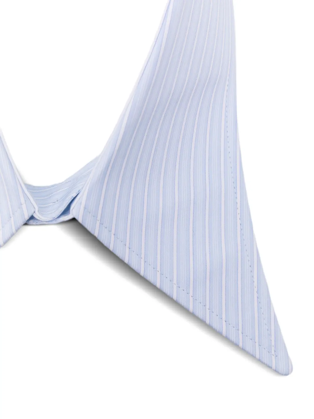 Maison Margiela Gestreepte shirtkraag Blauw