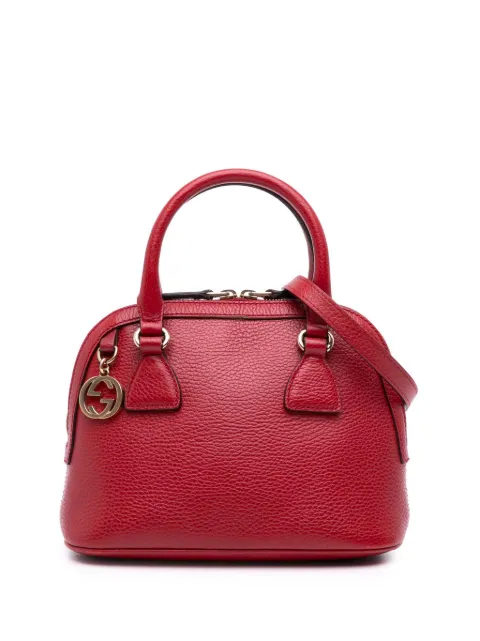 Gucci Pre-Owned 2016-2025 Mini Leather GG Charm Dome satchel