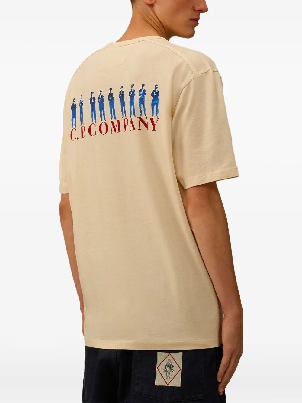 C.P. Company Katoenen T-shirt met grafische print Beige