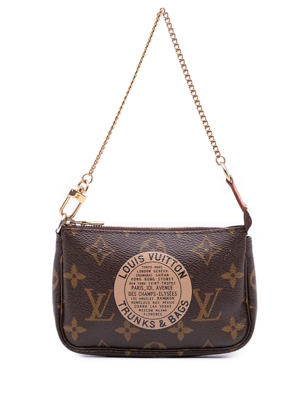 Louis Vuitton Pre-Owned 2007 Monogram Trunks and Bags Mini Pochette Accessoires handbag | Brown | Image 1