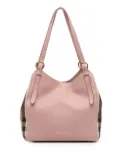 Burberry Pre-Owned 2000-2017 Small Leather and House Check Canvas Canterbury tote bag - Pink
