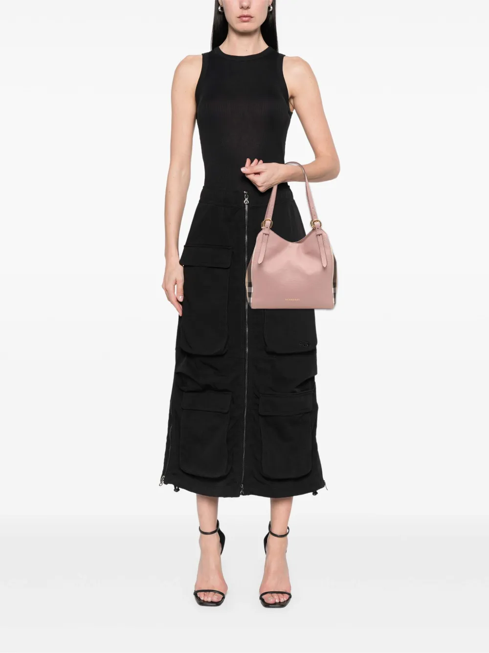 Burberry Pre-Owned 2000-2017 Small Leather and House Check Canvas Canterbury tote bag | Pre-Owned | Image 2