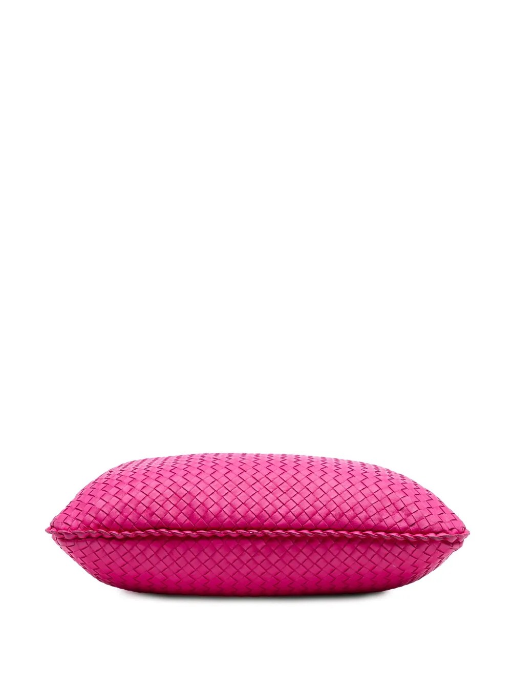 Pre-owned Bottega Veneta 2012-2025 Medium Nappa Intrecciato Veneta Hobo Bag In Pink