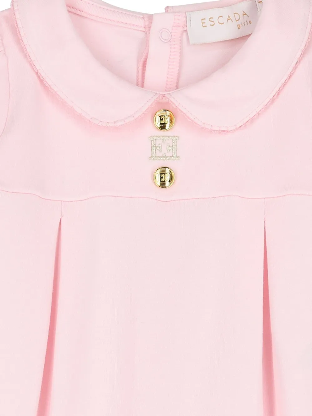 Escada Kids Pyjama met Peter Pan-kraag en knopen Roze