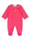 Escada Kids peter-pan collar logo pajama - Pink