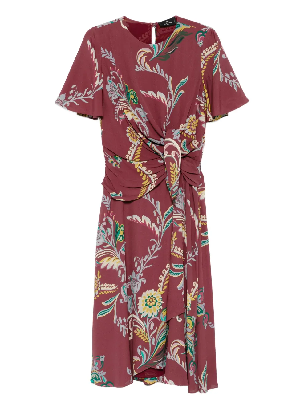 ETRO floral-print knot-detail dress | Red | Image 1