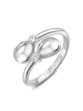 Fabergé 18K white gold Crossover diamond ring - Silver