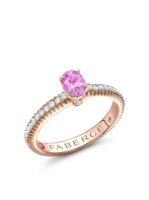 Fabergé 18K rose gold Colours Of Love multi-stone ring