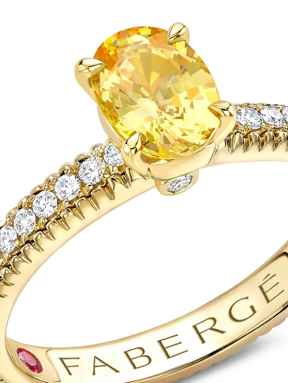 Fabergé 18K yellow gold Colours of Love multi-stone ring | Image 2