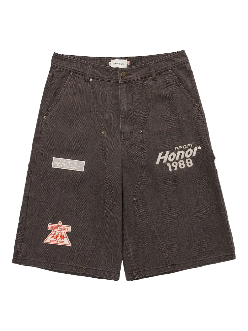 Honor The Gift twill patch-detail shorts | Denim Shorts | Image 2