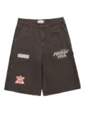 Honor The Gift twill patch-detail shorts - Black