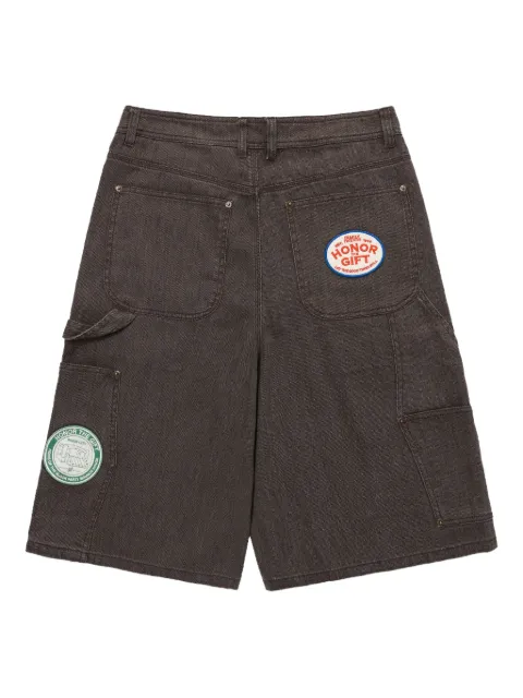 Honor The Gift twill patch-detail shorts