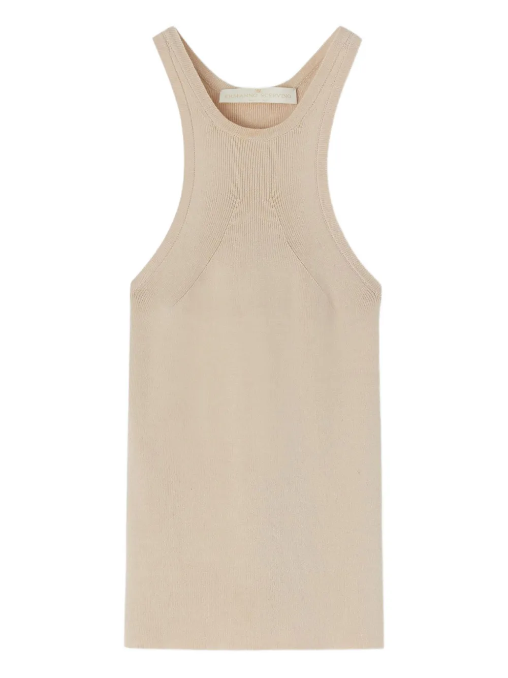Ermanno Scervino ribbed halter-neck top | Neutrals | Image 1