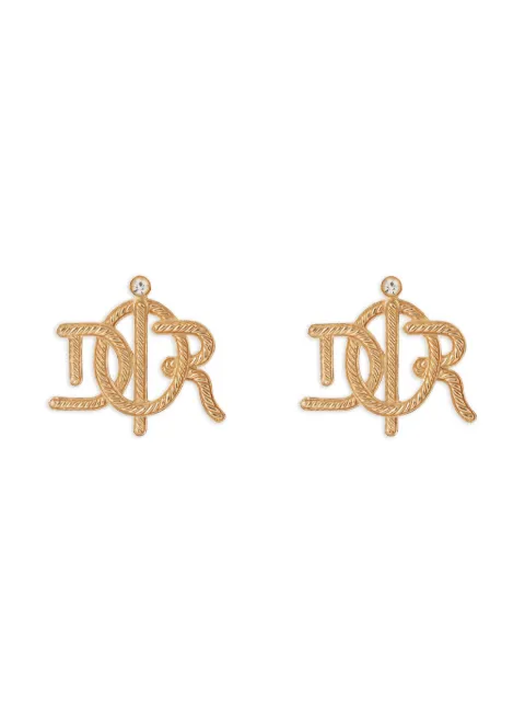 Christian Dior Pre-Owned 2000s CD-logo earrings