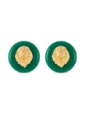 Susan Caplan Vintage 1960s lion-head interchangeable earrings set - Gold