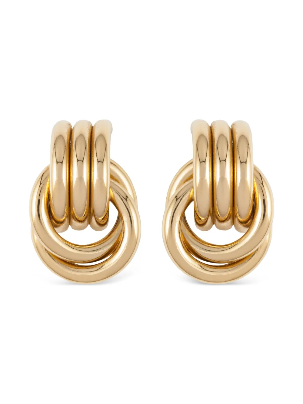 Givenchy Pre-Owned 1980s tubular knot earrings | Gold | Image 1